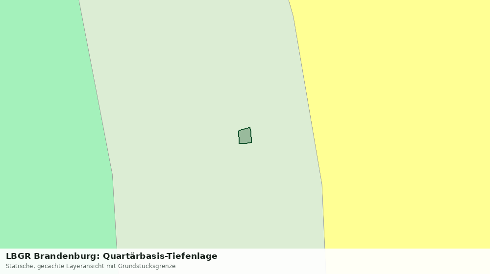 Statische Kartenansicht: LBGR Brandenburg: Quartärbasis-Tiefenlage