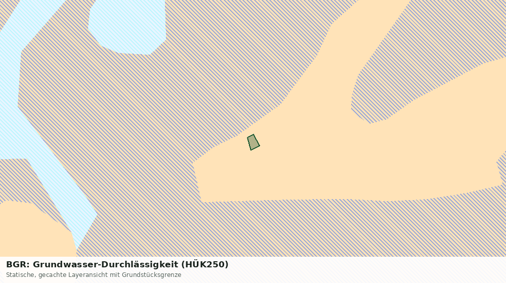 Statische Kartenansicht: BGR: Grundwasser-Durchlässigkeit (HÜK250)
