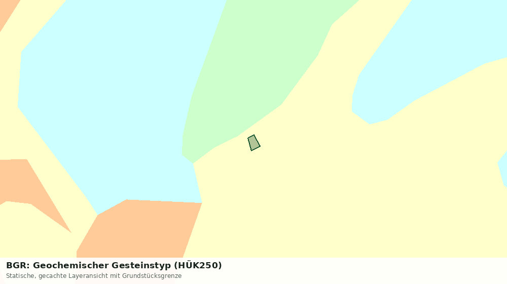 Statische Kartenansicht: BGR: Geochemischer Gesteinstyp (HÜK250)