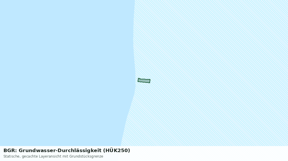 Statische Kartenansicht: BGR: Grundwasser-Durchlässigkeit (HÜK250)