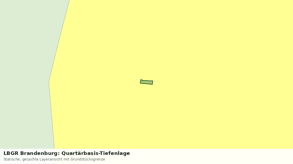Statische Kartenansicht: LBGR Brandenburg: Quartärbasis-Tiefenlage