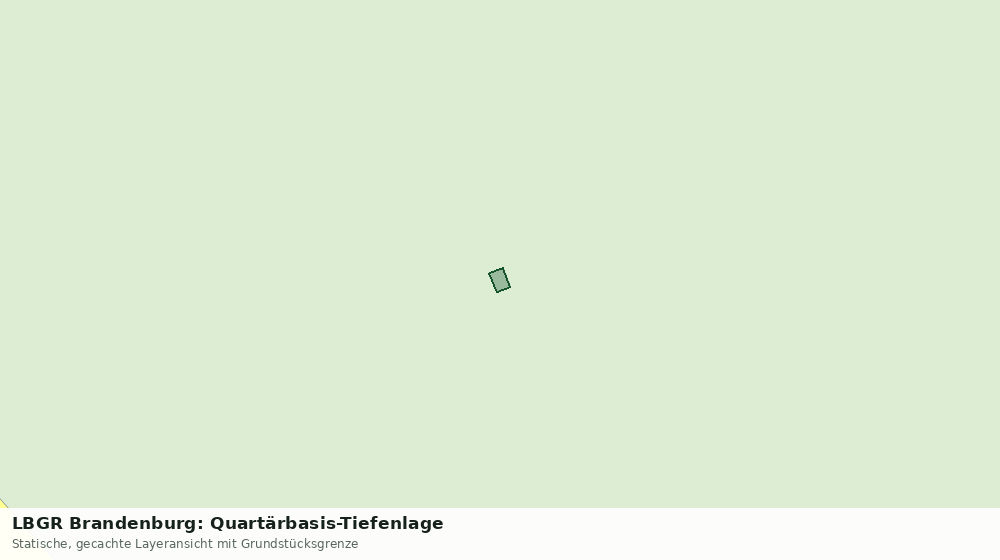 Statische Kartenansicht: LBGR Brandenburg: Quartärbasis-Tiefenlage