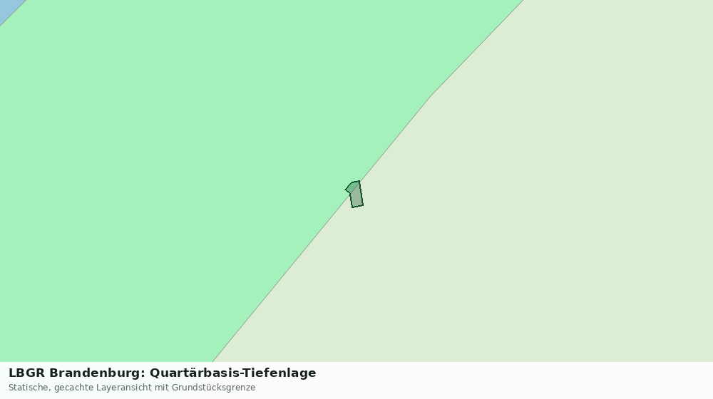 Statische Kartenansicht: LBGR Brandenburg: Quartärbasis-Tiefenlage
