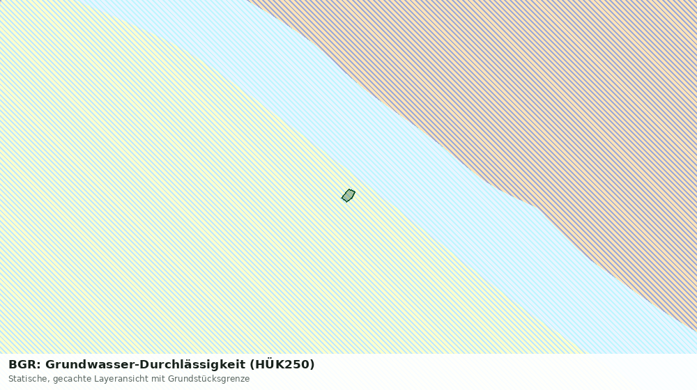Statische Kartenansicht: BGR: Grundwasser-Durchlässigkeit (HÜK250)