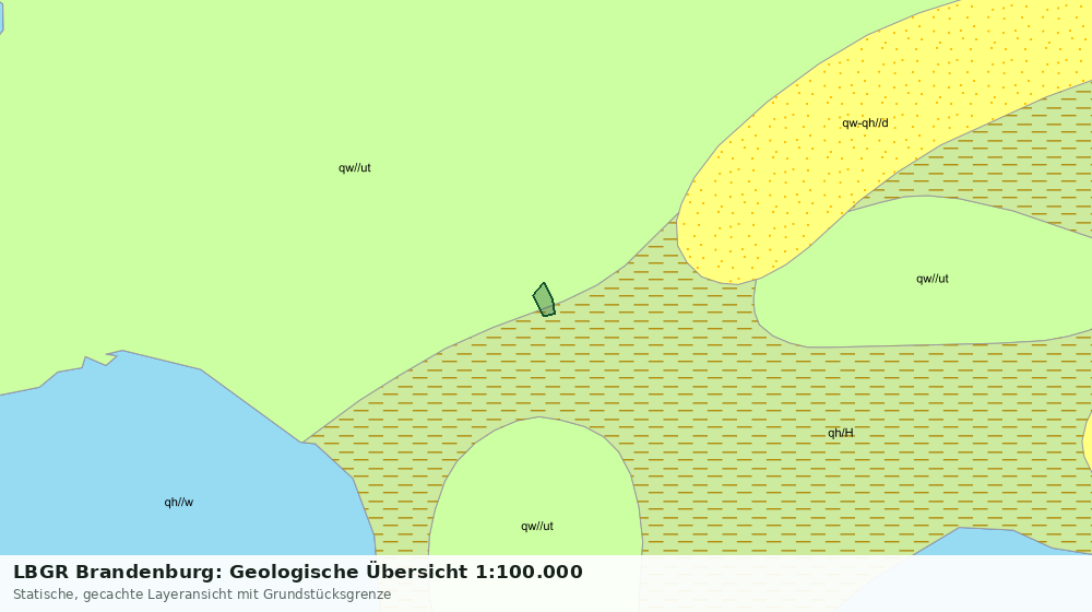 Statische Kartenansicht: LBGR Brandenburg: Geologische Übersicht 1:100.000