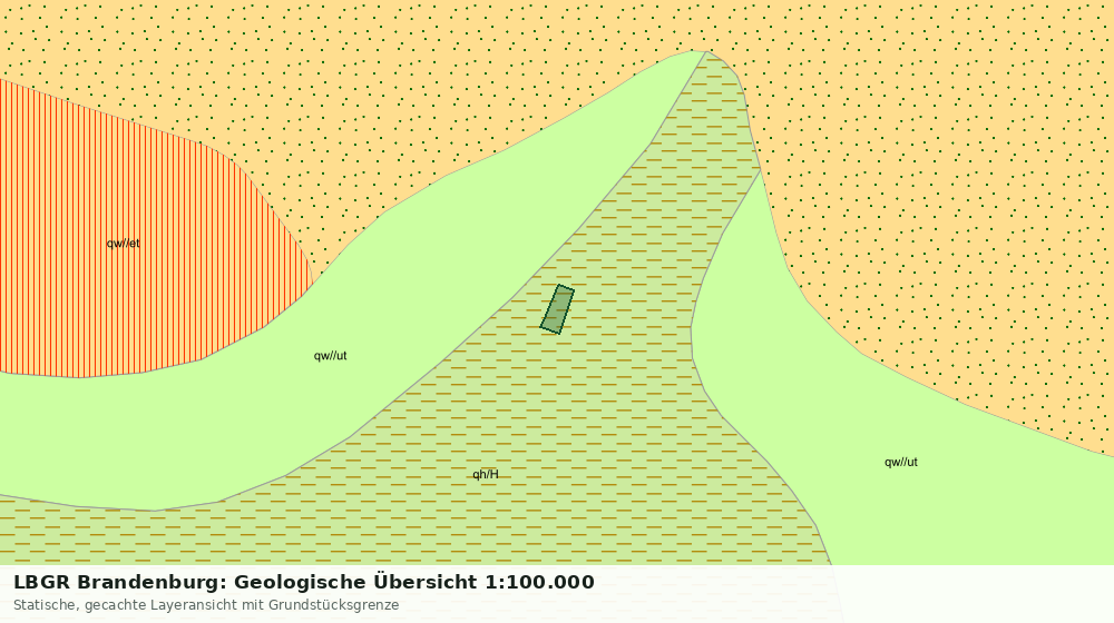 Statische Kartenansicht: LBGR Brandenburg: Geologische Übersicht 1:100.000