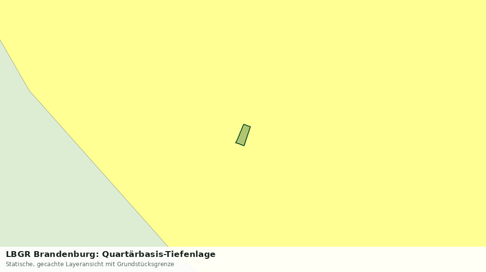 Statische Kartenansicht: LBGR Brandenburg: Quartärbasis-Tiefenlage