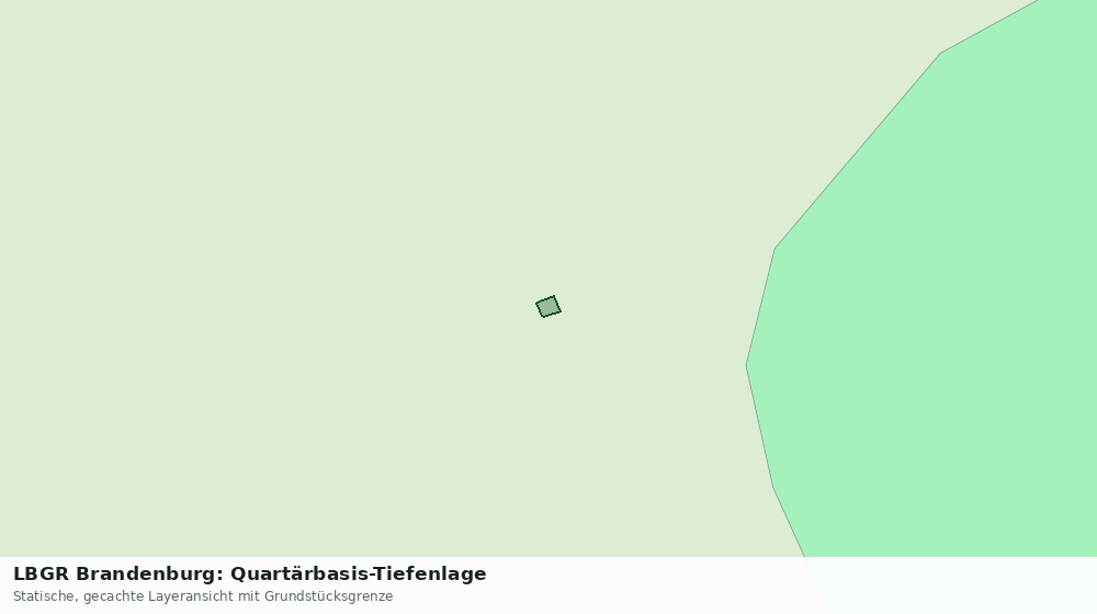 Statische Kartenansicht: LBGR Brandenburg: Quartärbasis-Tiefenlage