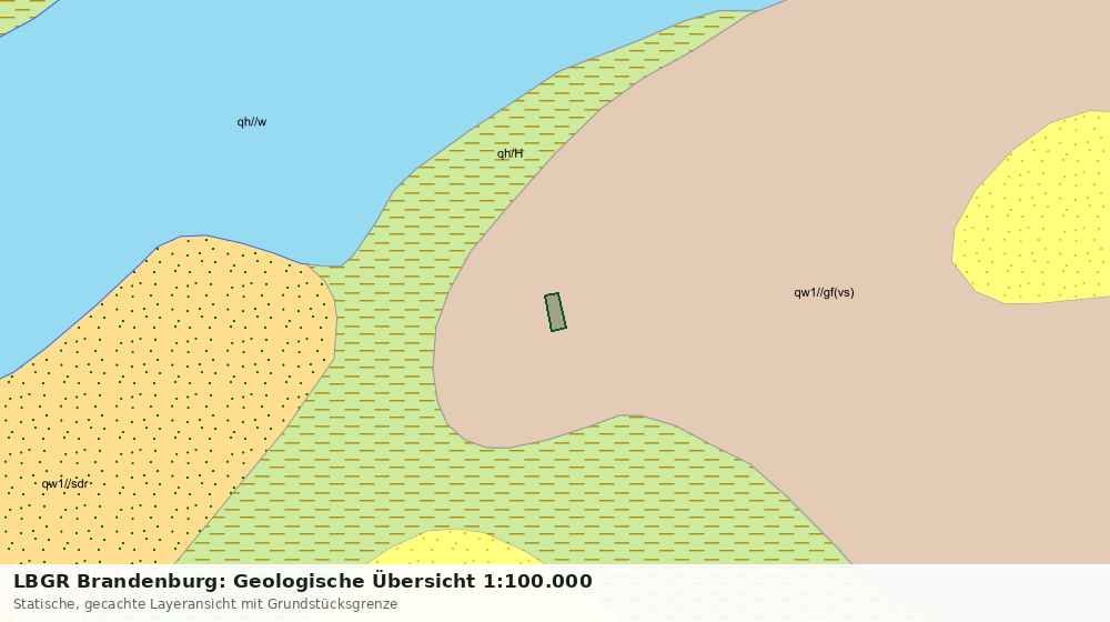 Statische Kartenansicht: LBGR Brandenburg: Geologische Übersicht 1:100.000