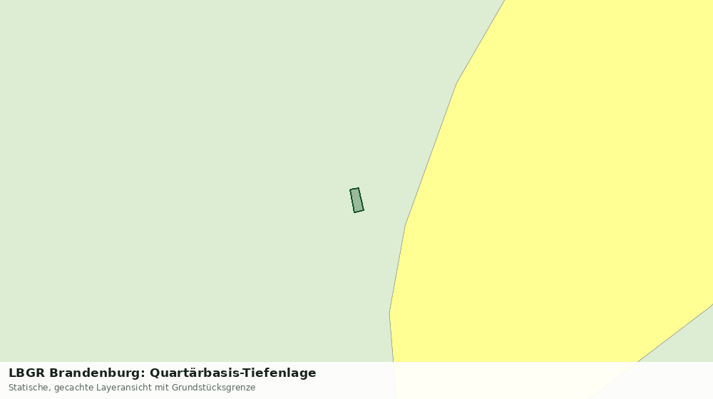 Statische Kartenansicht: LBGR Brandenburg: Quartärbasis-Tiefenlage