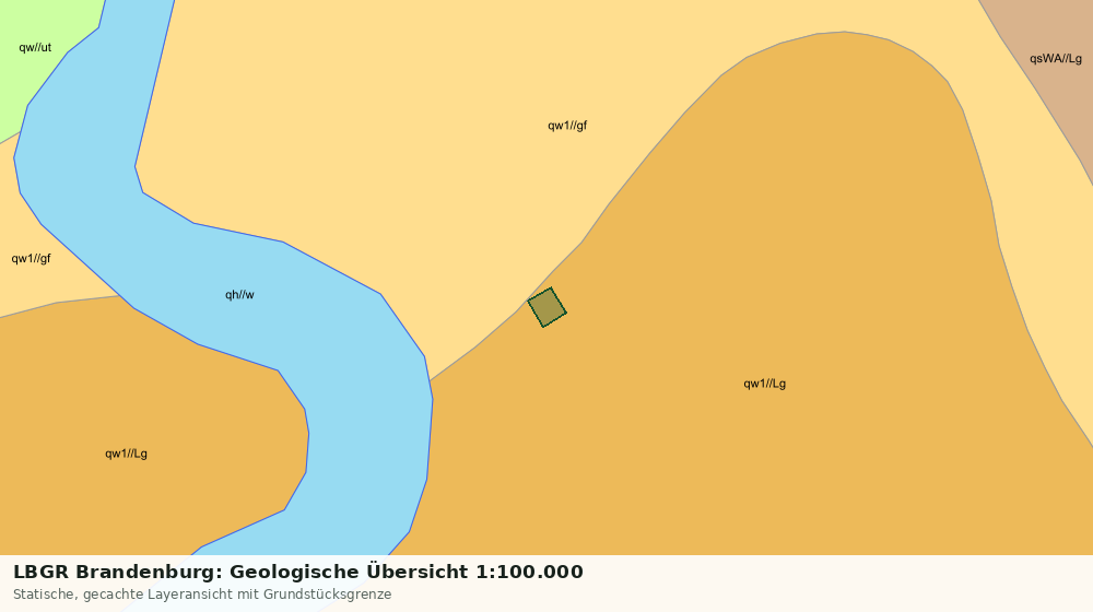 Statische Kartenansicht: LBGR Brandenburg: Geologische Übersicht 1:100.000