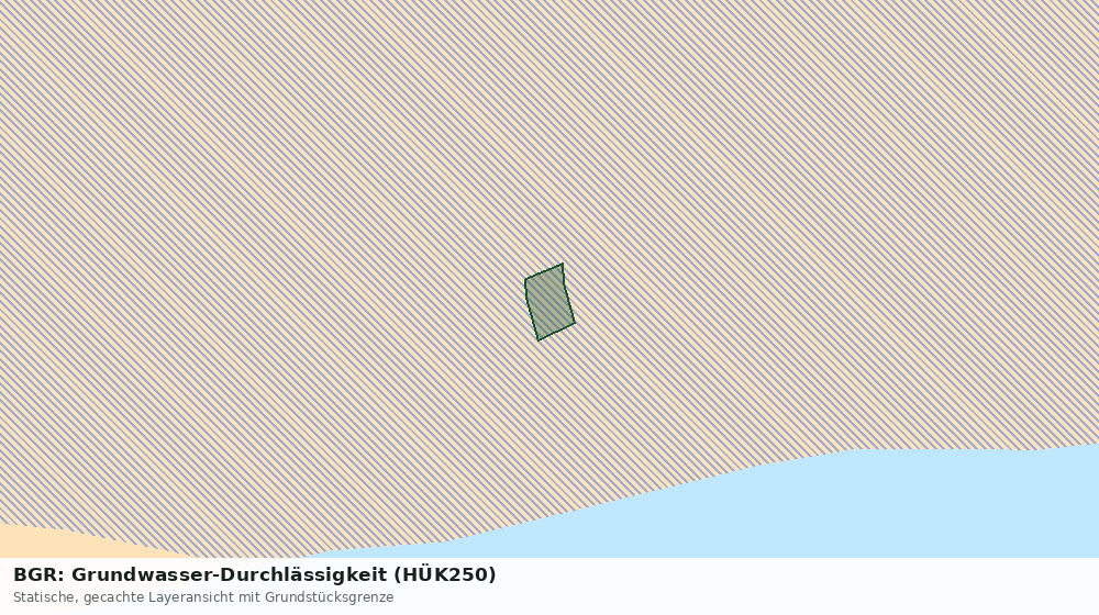 Statische Kartenansicht: BGR: Grundwasser-Durchlässigkeit (HÜK250)