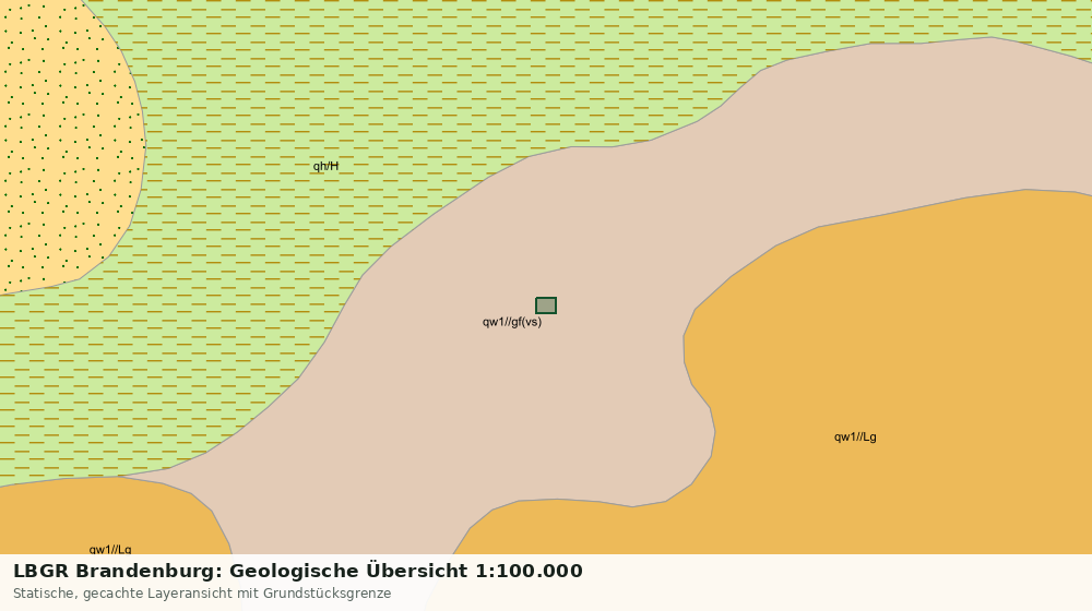 Statische Kartenansicht: LBGR Brandenburg: Geologische Übersicht 1:100.000