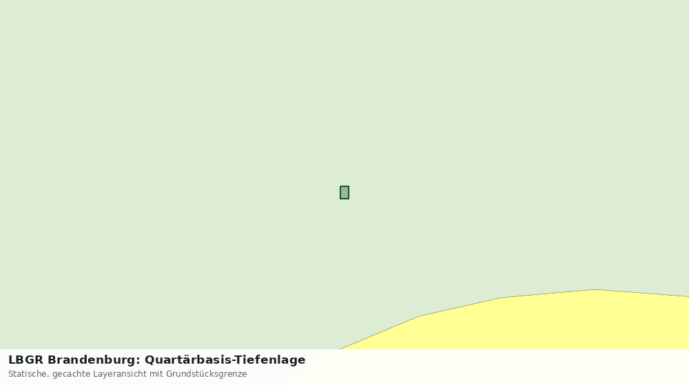 Statische Kartenansicht: LBGR Brandenburg: Quartärbasis-Tiefenlage