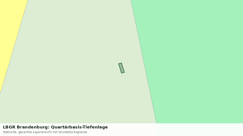 Statische Kartenansicht: LBGR Brandenburg: Quartärbasis-Tiefenlage