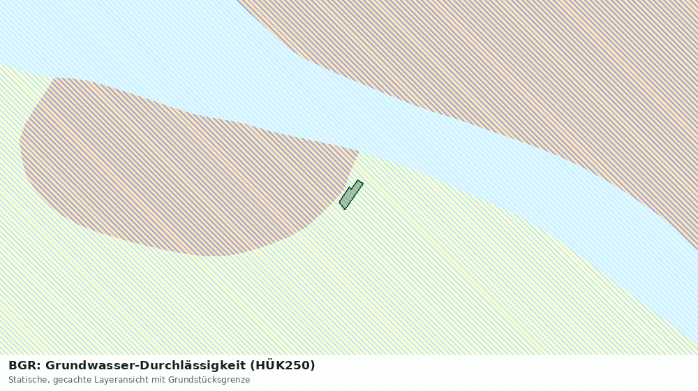 Statische Kartenansicht: BGR: Grundwasser-Durchlässigkeit (HÜK250)