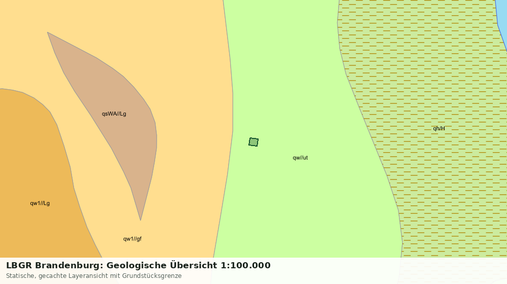 Statische Kartenansicht: LBGR Brandenburg: Geologische Übersicht 1:100.000