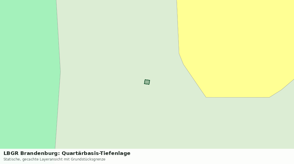 Statische Kartenansicht: LBGR Brandenburg: Quartärbasis-Tiefenlage