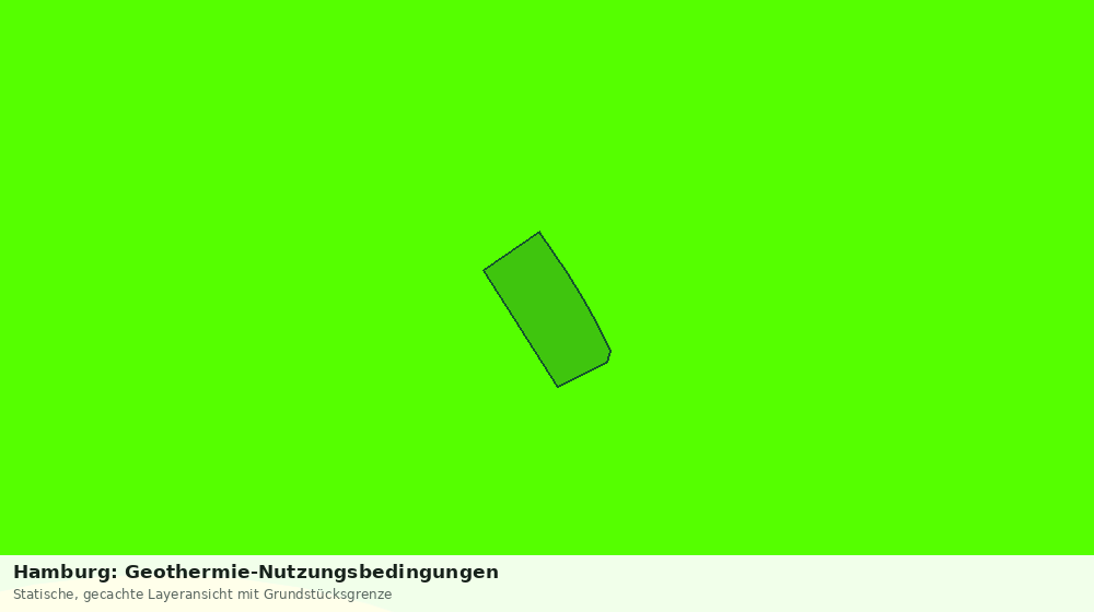Statische Kartenansicht: Hamburg: Geothermie-Nutzungsbedingungen