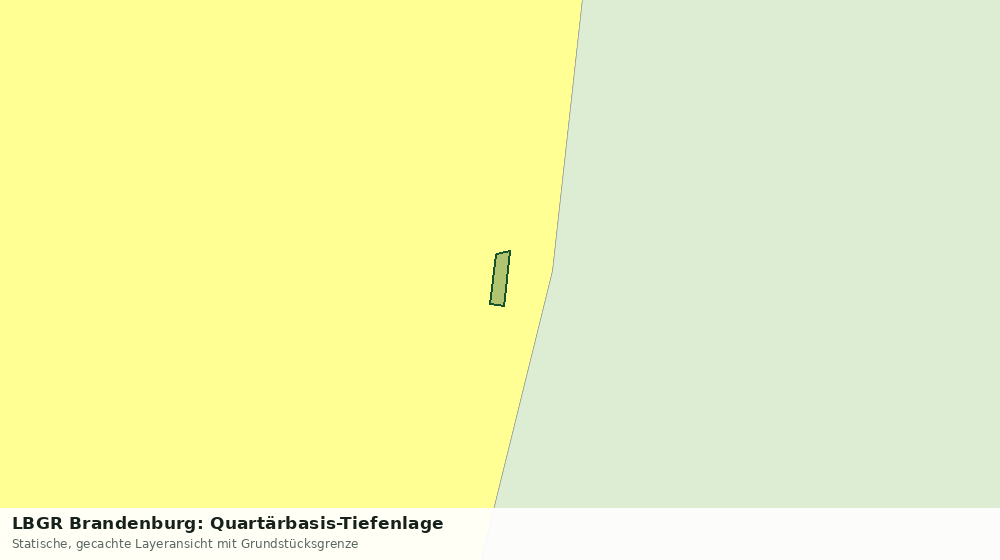 Statische Kartenansicht: LBGR Brandenburg: Quartärbasis-Tiefenlage