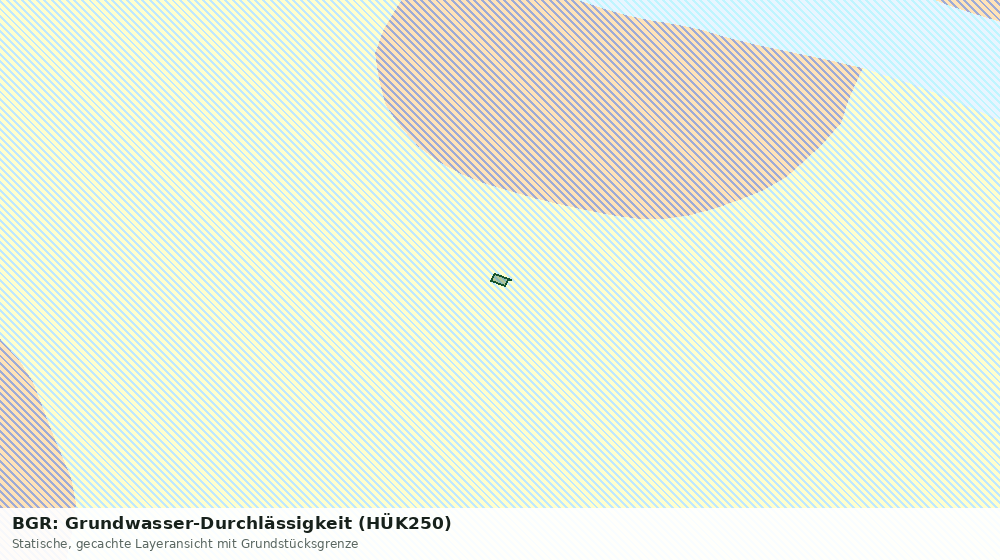Statische Kartenansicht: BGR: Grundwasser-Durchlässigkeit (HÜK250)