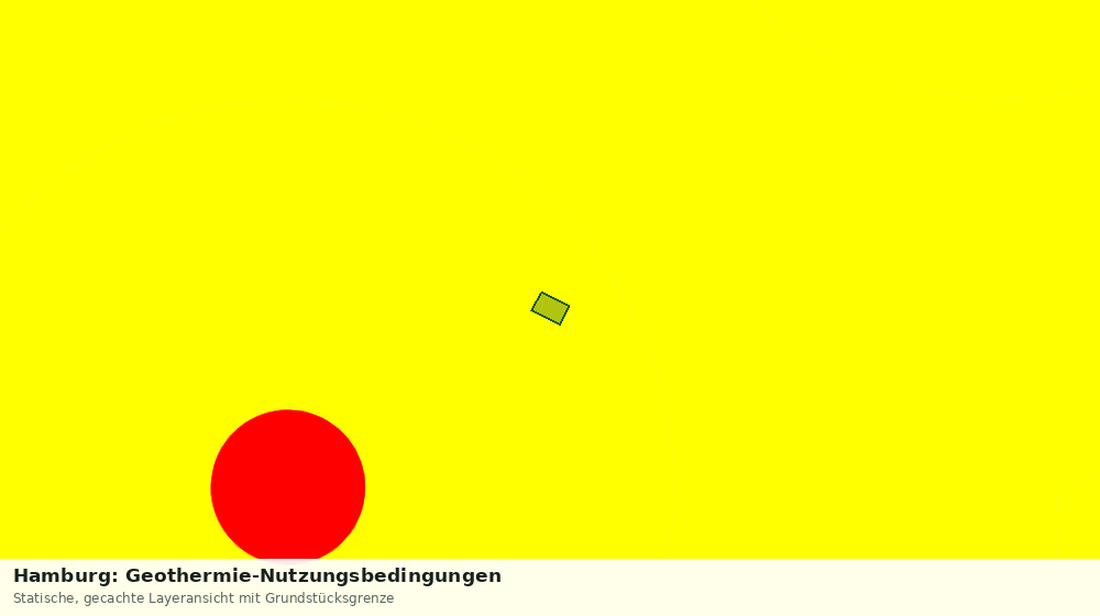 Statische Kartenansicht: Hamburg: Geothermie-Nutzungsbedingungen