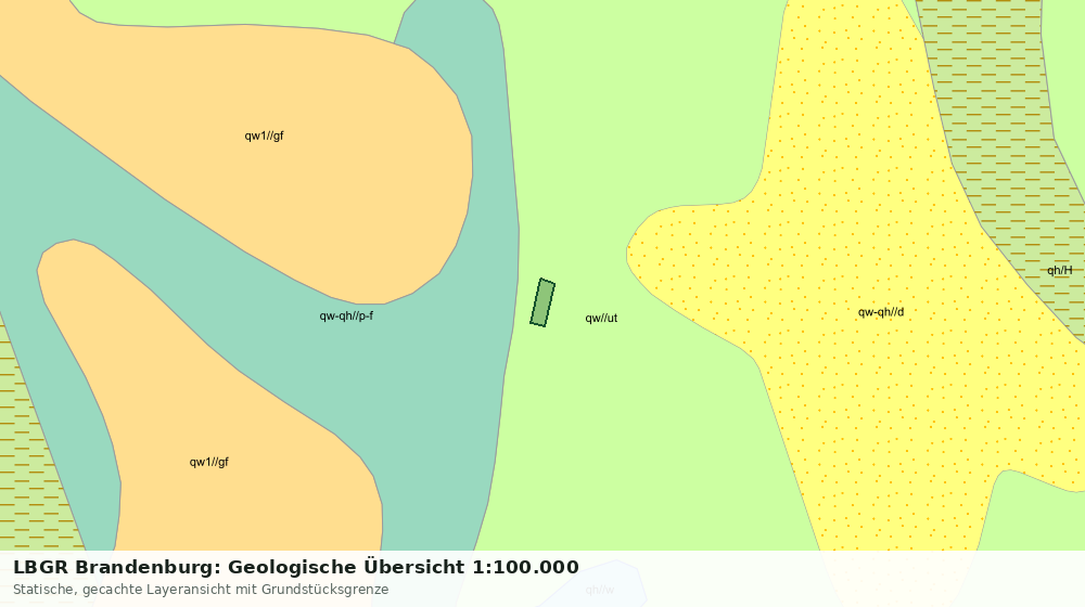 Statische Kartenansicht: LBGR Brandenburg: Geologische Übersicht 1:100.000