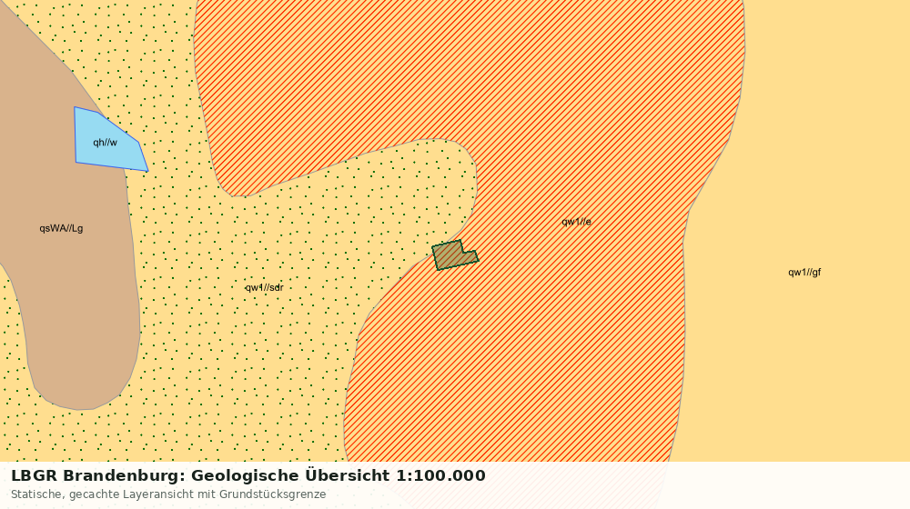 Statische Kartenansicht: LBGR Brandenburg: Geologische Übersicht 1:100.000