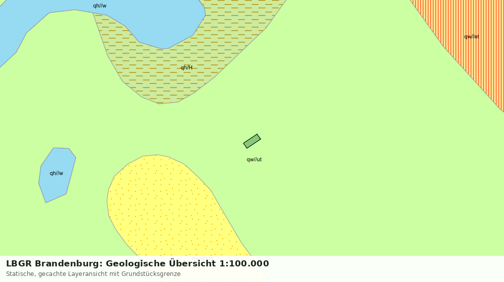 Statische Kartenansicht: LBGR Brandenburg: Geologische Übersicht 1:100.000