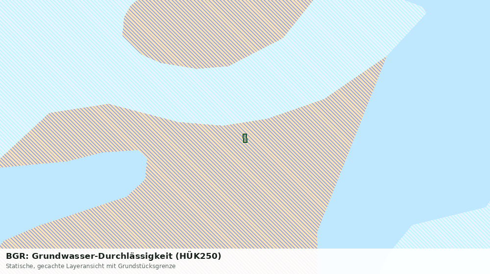 Statische Kartenansicht: BGR: Grundwasser-Durchlässigkeit (HÜK250)