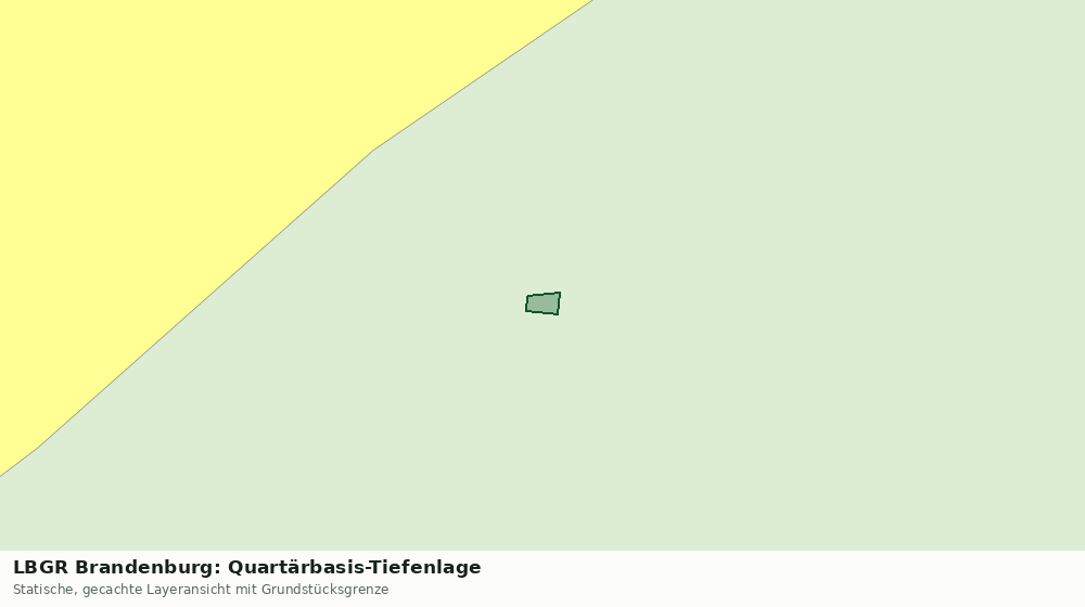 Statische Kartenansicht: LBGR Brandenburg: Quartärbasis-Tiefenlage
