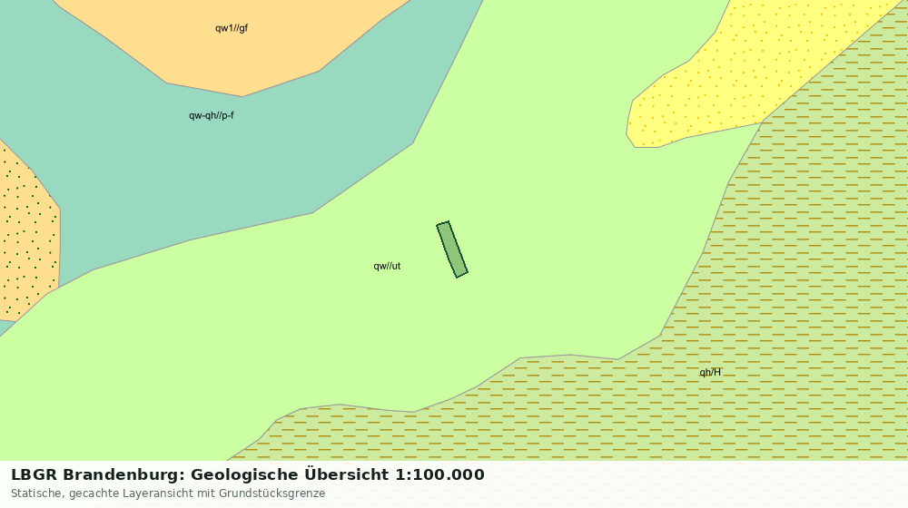 Statische Kartenansicht: LBGR Brandenburg: Geologische Übersicht 1:100.000