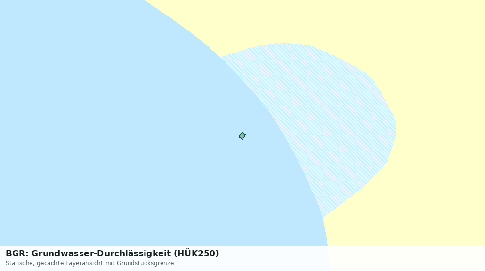 Statische Kartenansicht: BGR: Grundwasser-Durchlässigkeit (HÜK250)