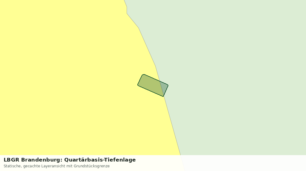 Statische Kartenansicht: LBGR Brandenburg: Quartärbasis-Tiefenlage
