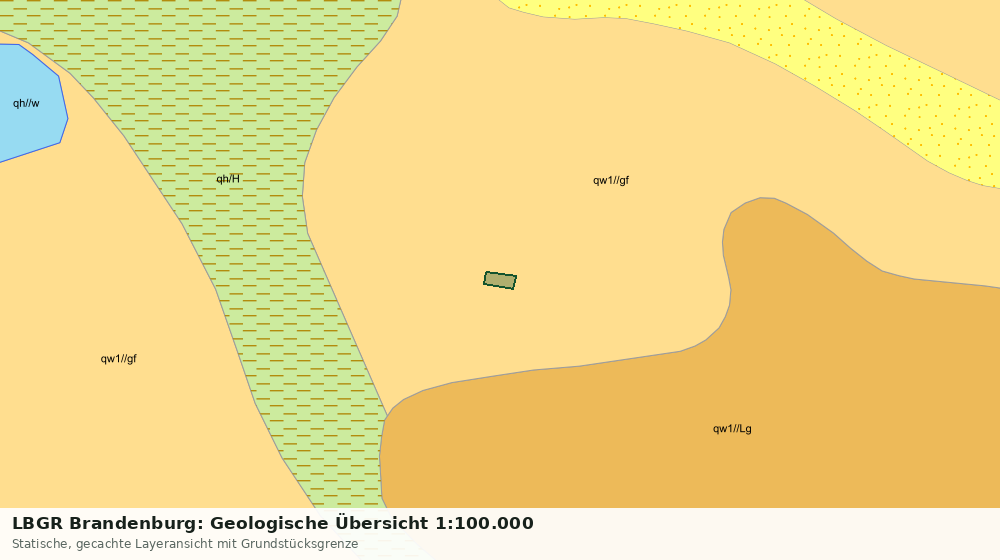 Statische Kartenansicht: LBGR Brandenburg: Geologische Übersicht 1:100.000