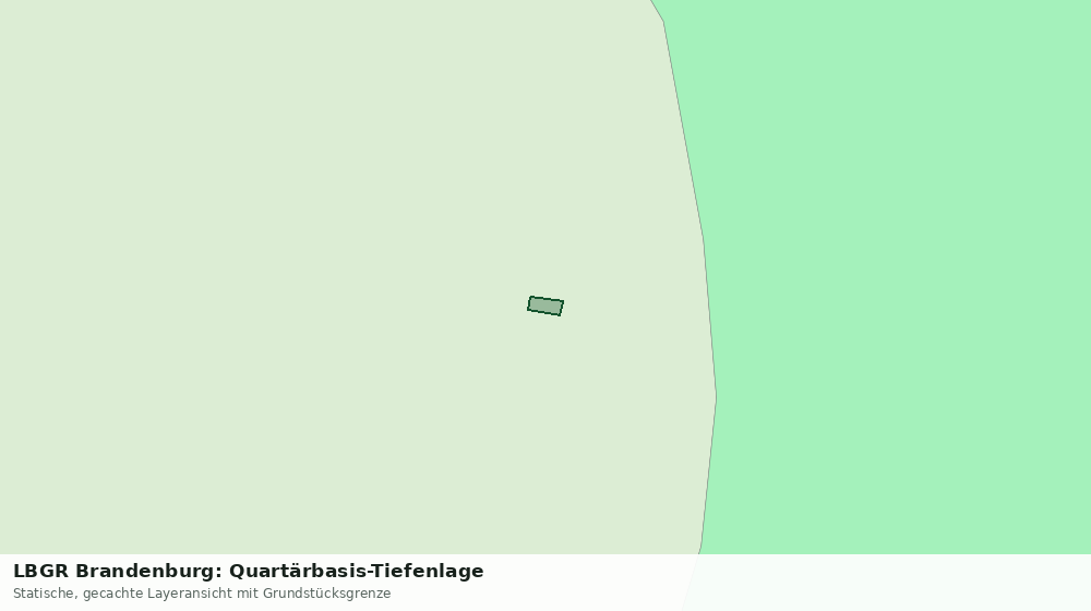 Statische Kartenansicht: LBGR Brandenburg: Quartärbasis-Tiefenlage