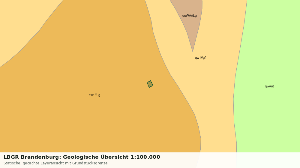 Statische Kartenansicht: LBGR Brandenburg: Geologische Übersicht 1:100.000
