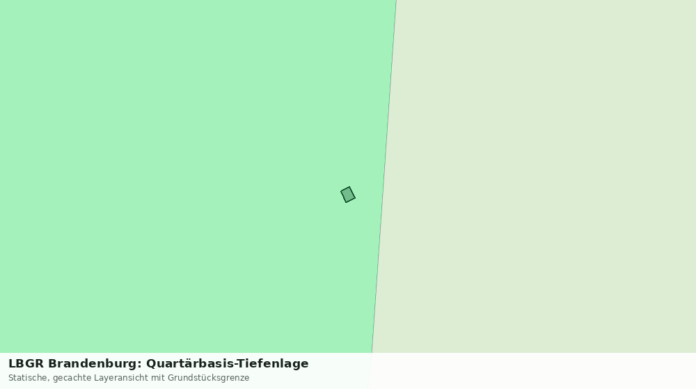 Statische Kartenansicht: LBGR Brandenburg: Quartärbasis-Tiefenlage