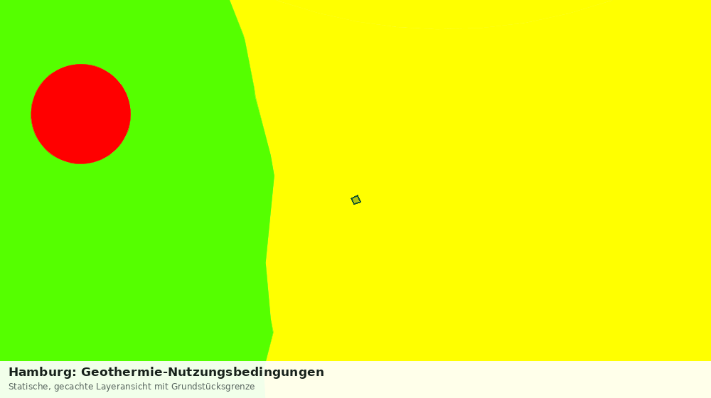 Statische Kartenansicht: Hamburg: Geothermie-Nutzungsbedingungen