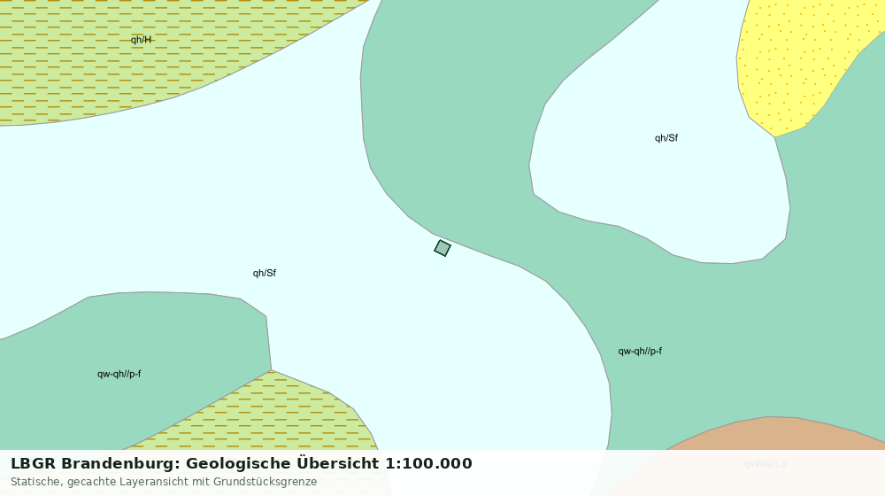 Statische Kartenansicht: LBGR Brandenburg: Geologische Übersicht 1:100.000