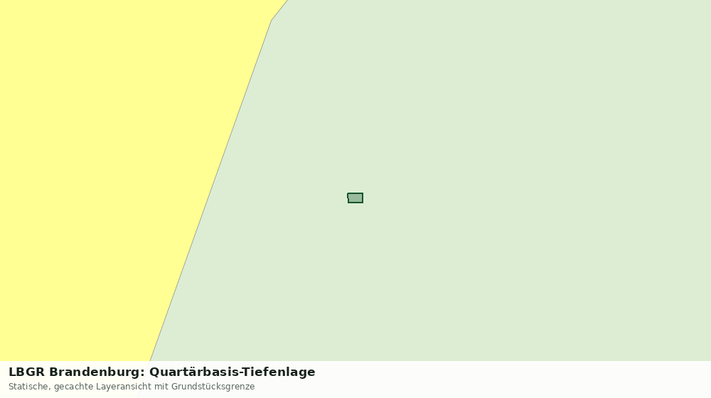 Statische Kartenansicht: LBGR Brandenburg: Quartärbasis-Tiefenlage