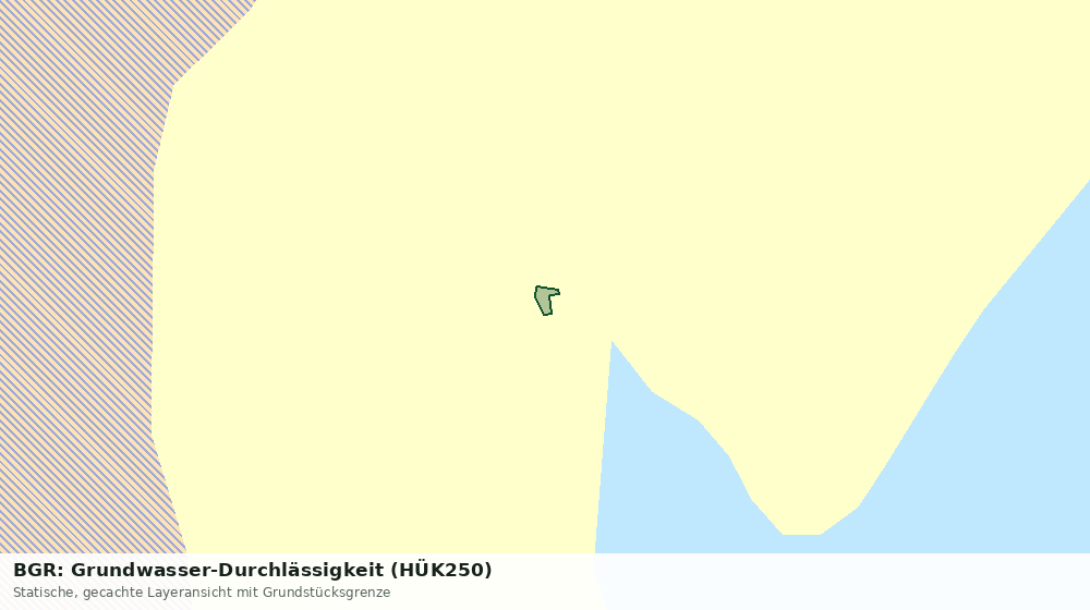 Statische Kartenansicht: BGR: Grundwasser-Durchlässigkeit (HÜK250)