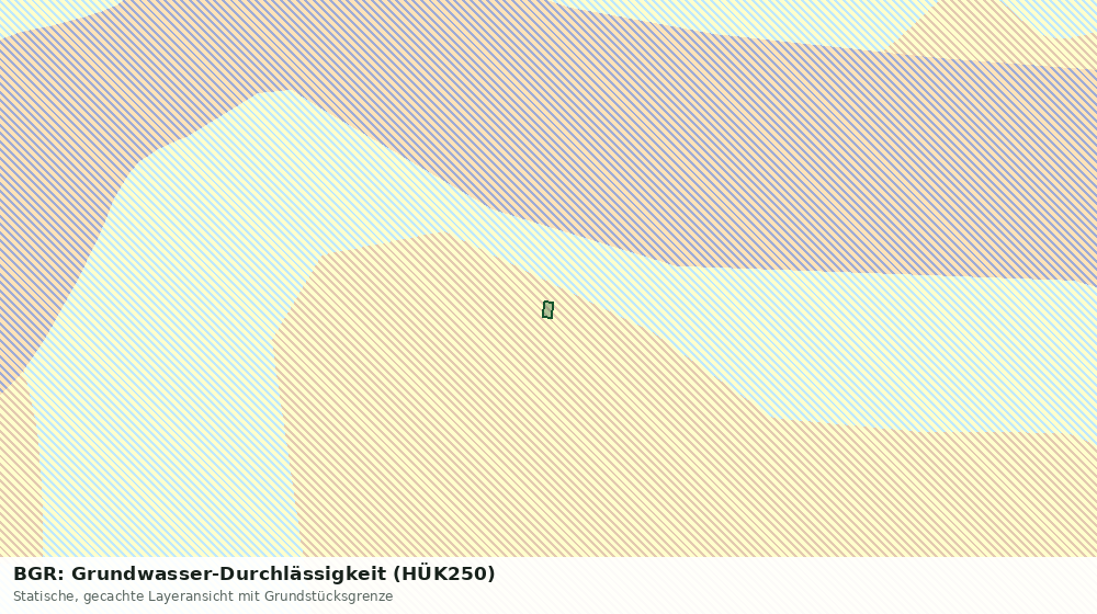Statische Kartenansicht: BGR: Grundwasser-Durchlässigkeit (HÜK250)