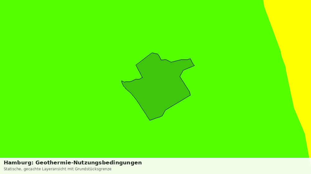 Statische Kartenansicht: Hamburg: Geothermie-Nutzungsbedingungen