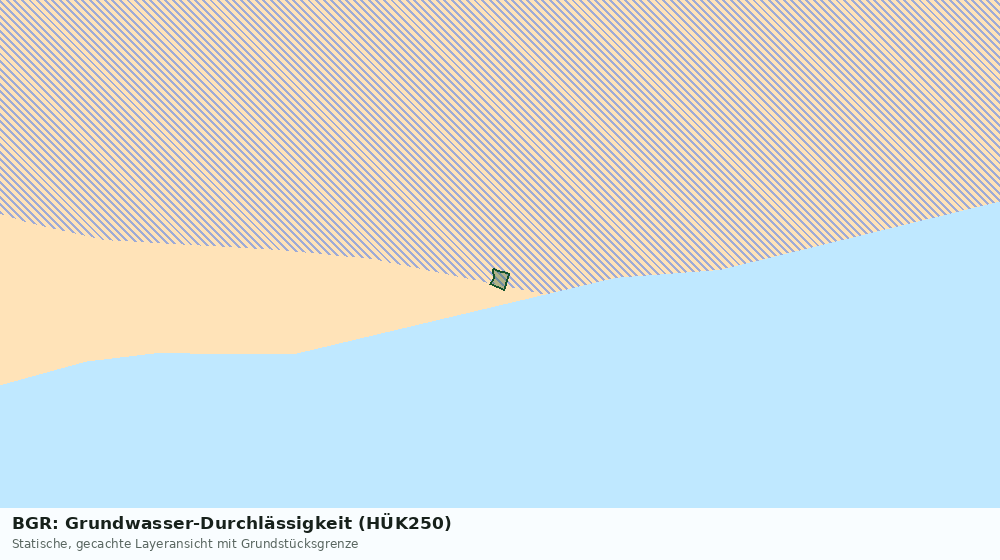 Statische Kartenansicht: BGR: Grundwasser-Durchlässigkeit (HÜK250)