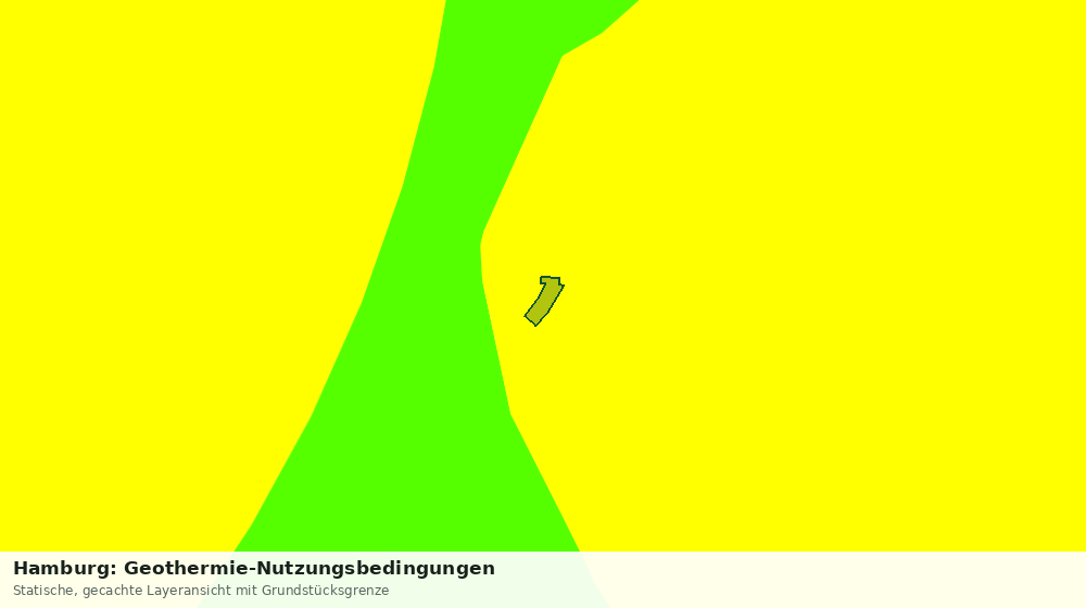 Statische Kartenansicht: Hamburg: Geothermie-Nutzungsbedingungen