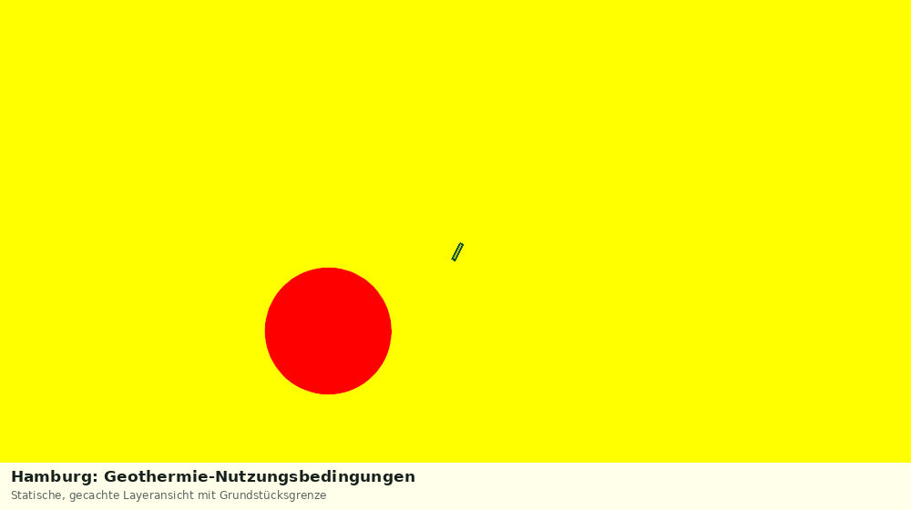 Statische Kartenansicht: Hamburg: Geothermie-Nutzungsbedingungen