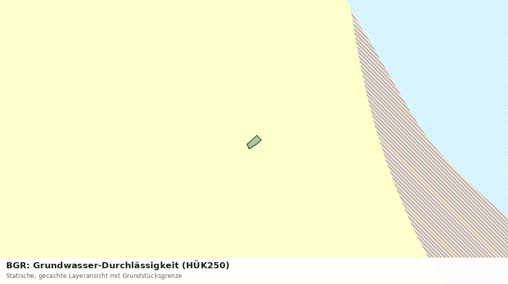 Statische Kartenansicht: BGR: Grundwasser-Durchlässigkeit (HÜK250)