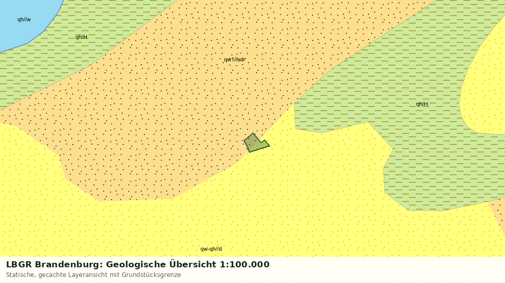 Statische Kartenansicht: LBGR Brandenburg: Geologische Übersicht 1:100.000