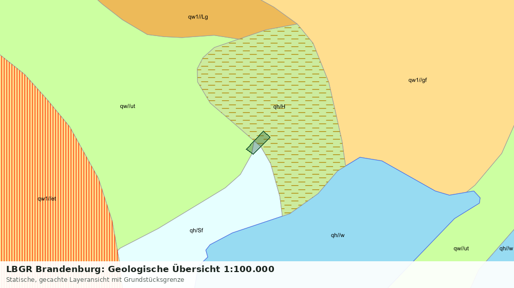 Statische Kartenansicht: LBGR Brandenburg: Geologische Übersicht 1:100.000